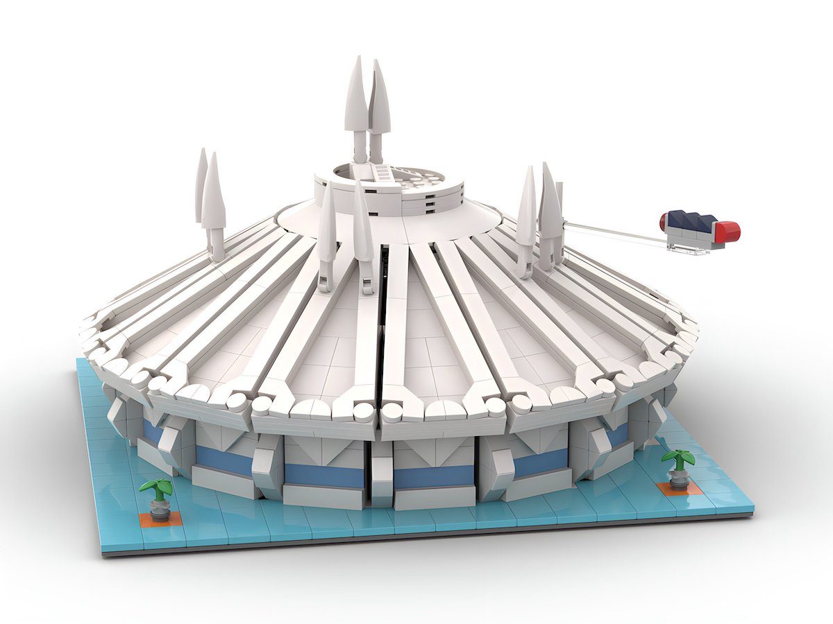 Space Mountain made with Lego bricks by Horizoneer Design