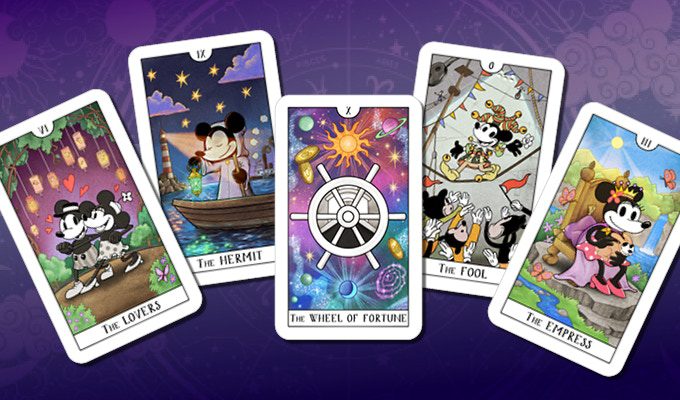Steamboat Willie Mickey Mouse tarot cards