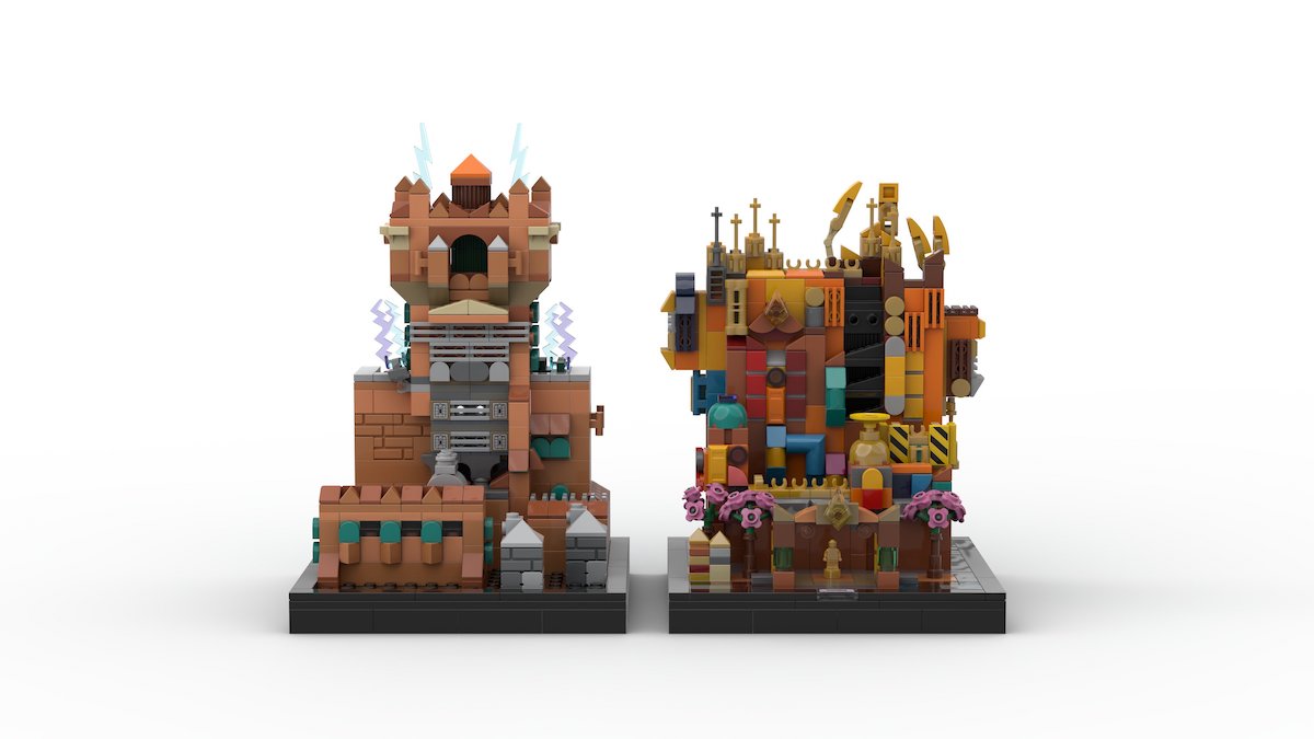 Tower of Terror made with Lego bricks by Horizoneer Design