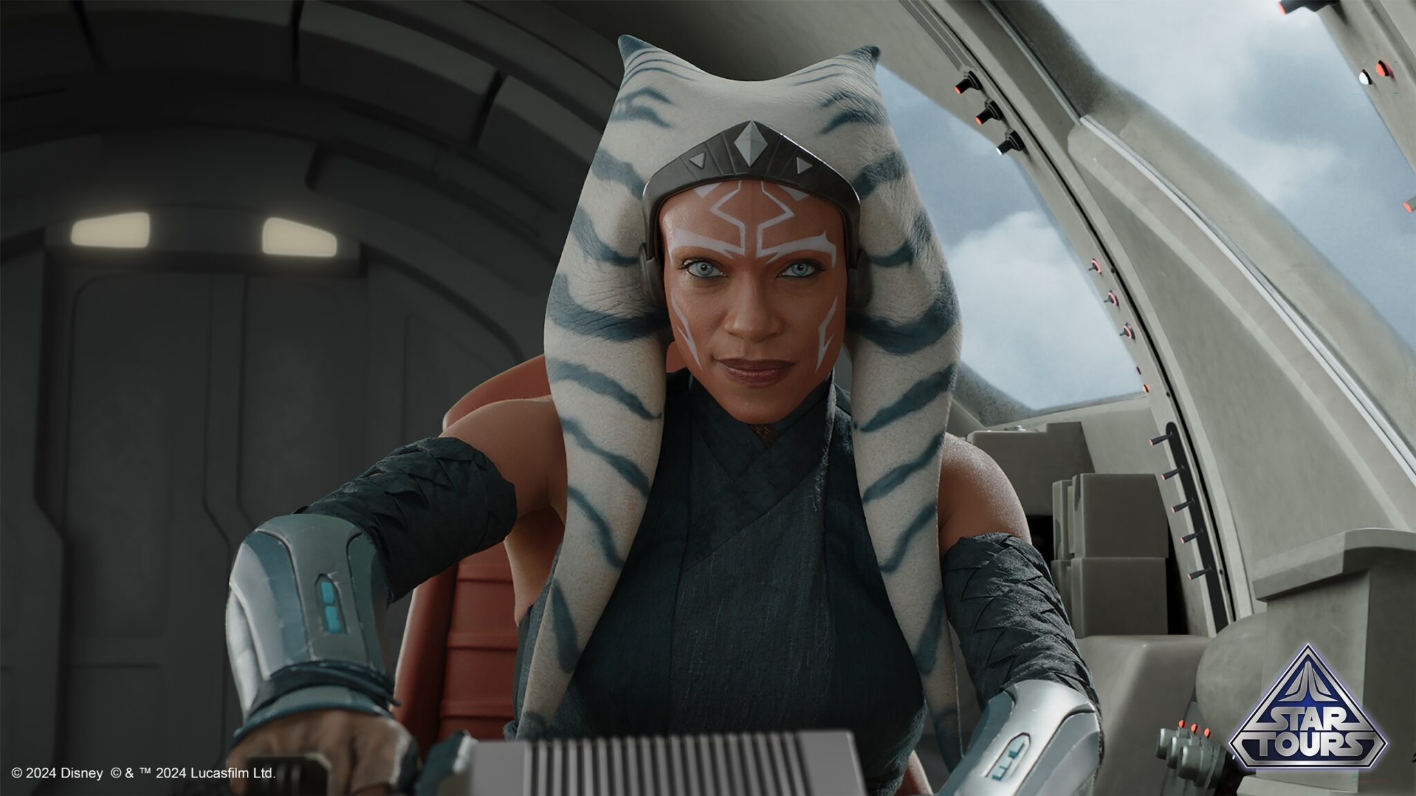 Ahsoka Tano in Star Tours: The Adventures Continue