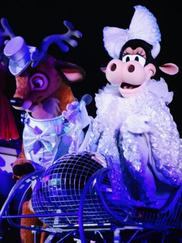 Clarabelle Cow and Left Reindeer in Mickey's Most Merriest Celebration