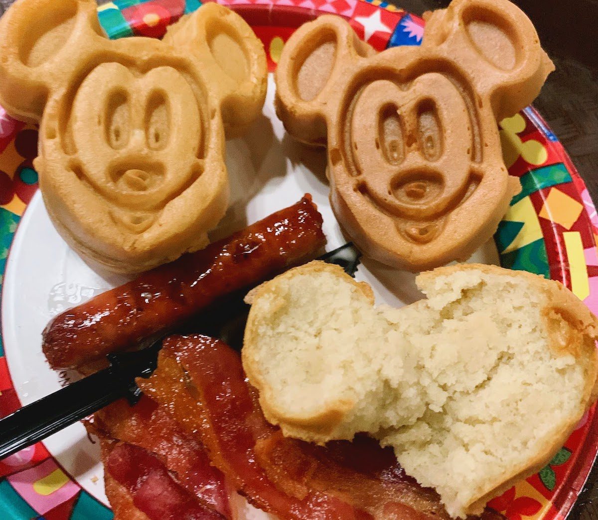 Mickey Mouse waffles