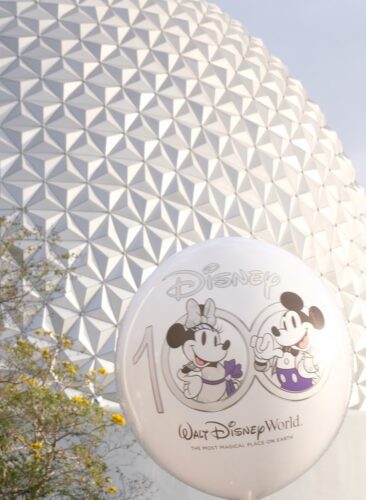 Disney100 balloon, Spaceship Earth