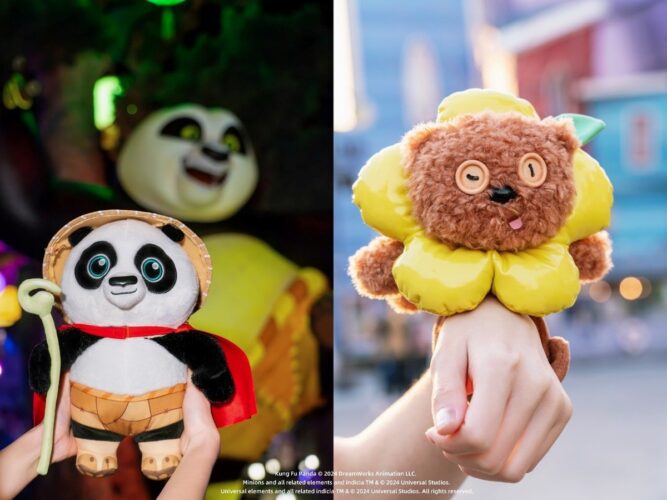 New merchandise available at the Spring Carnival at Universal Beijing. 