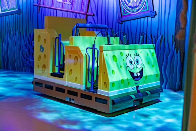 SpongeBob's Crazy Carnival Ride vehicle in Las Vegas