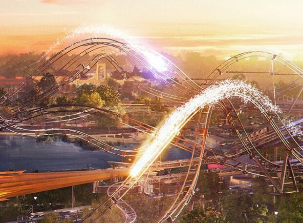 Construction update: Starfall Racers coaster train at Epic Universe