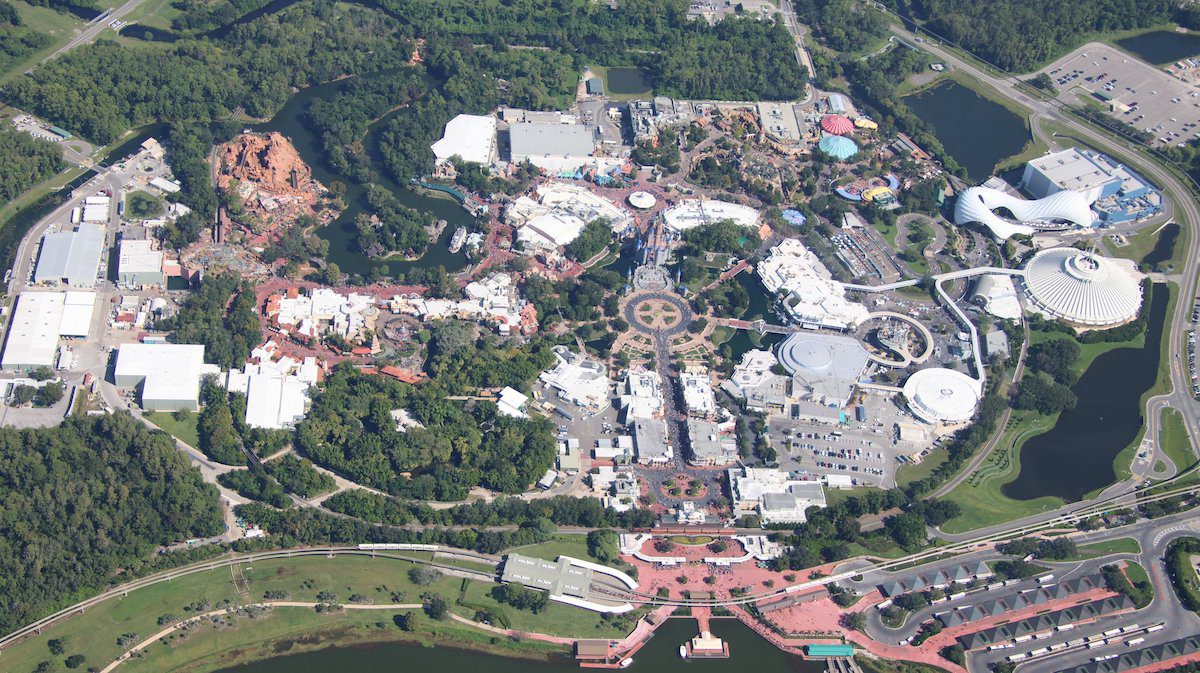 Magic Kingdom aerial photo