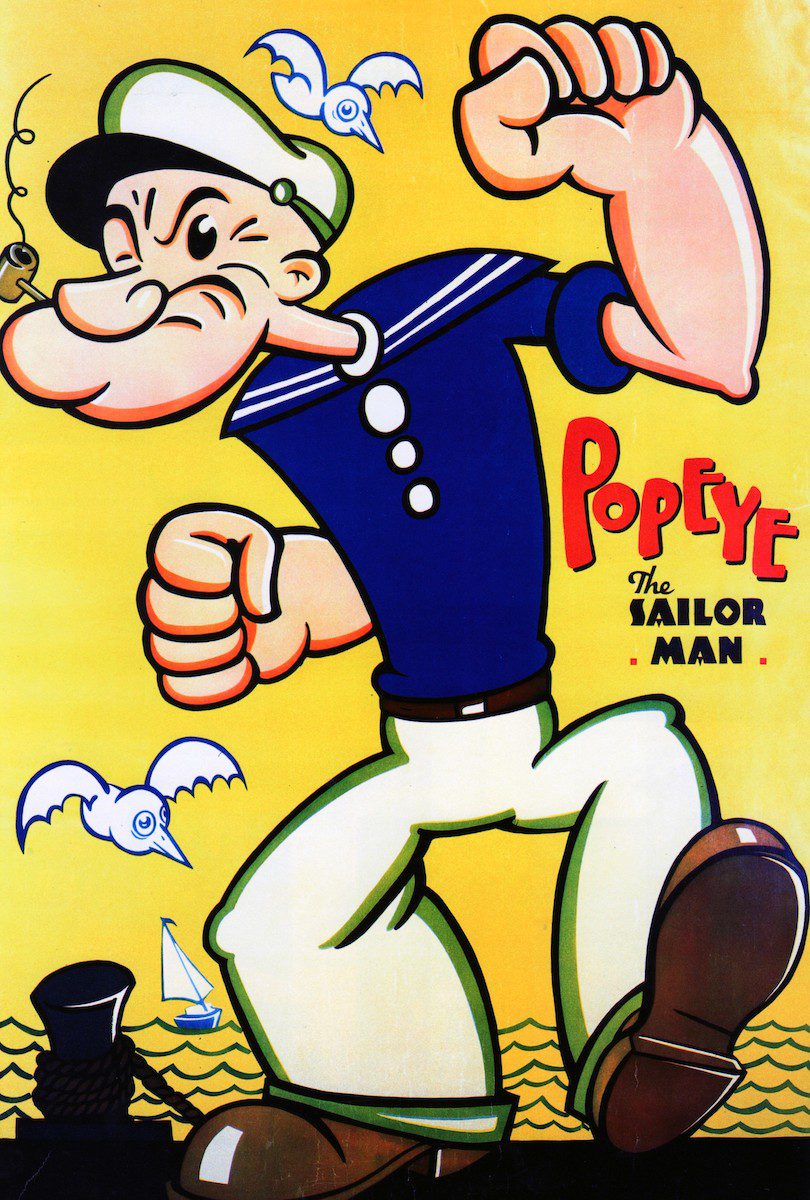 Popeye the Sailor Man vintage cartoon poster