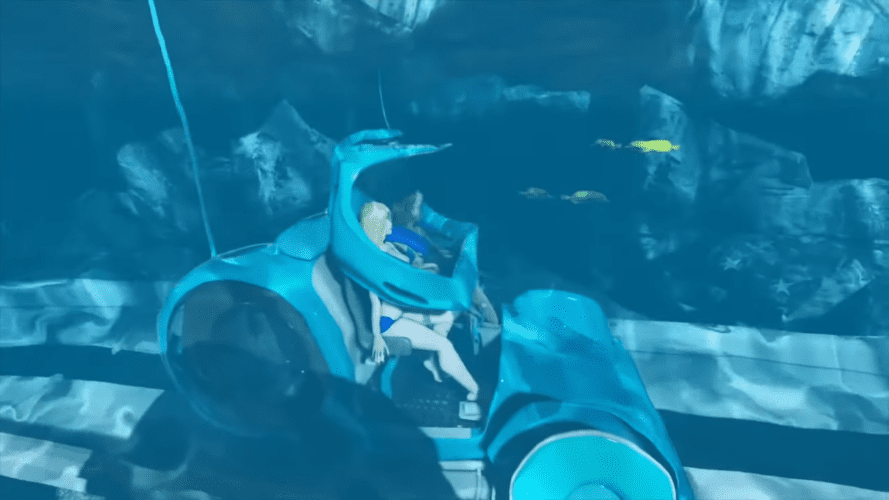 Aquaticar underwater ride
