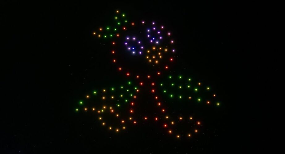 Orange Bird in Disney Springs drone show