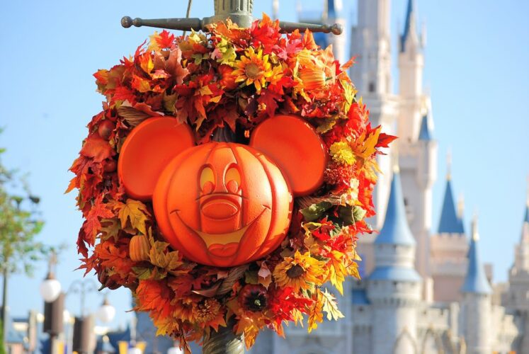 Mickey Mouse pumpkin at Magic Kingdom