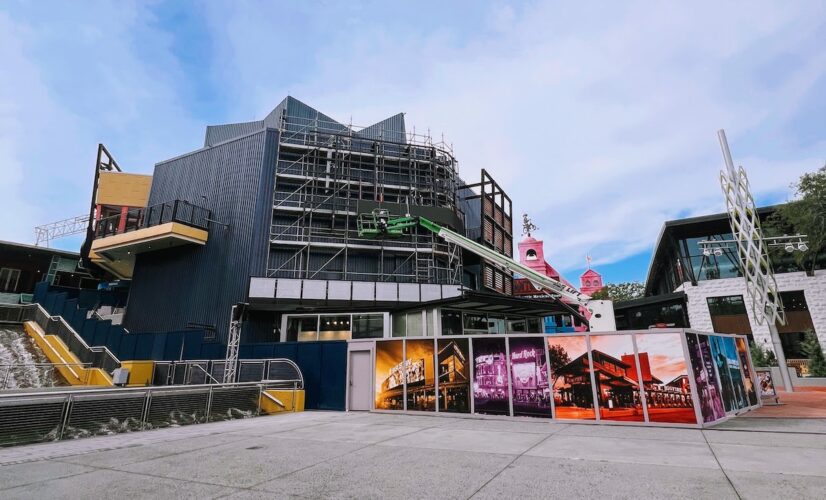 Universal Epic Universe Preview Center construction at CityWalk