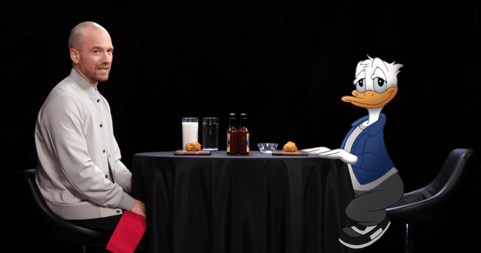 Donald Duck on Hot Ones