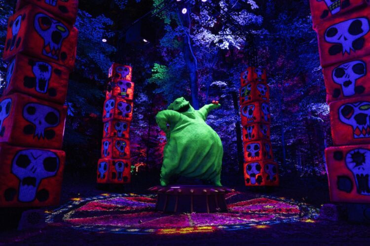 Oogie Boogie display at light trail