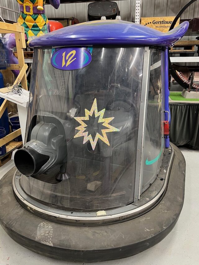 Defunct ride vehicles donated by Disney to coaster museum