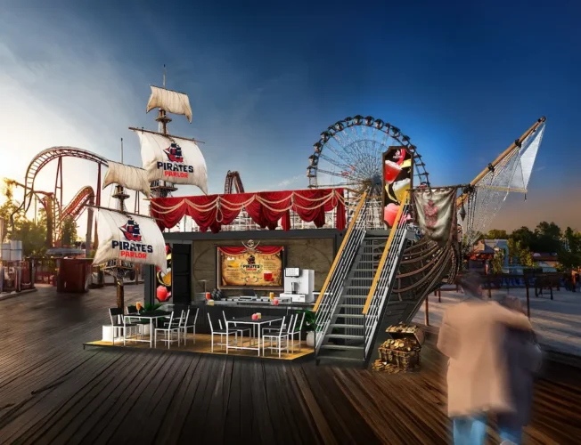 Food and beverage theming in theme parks