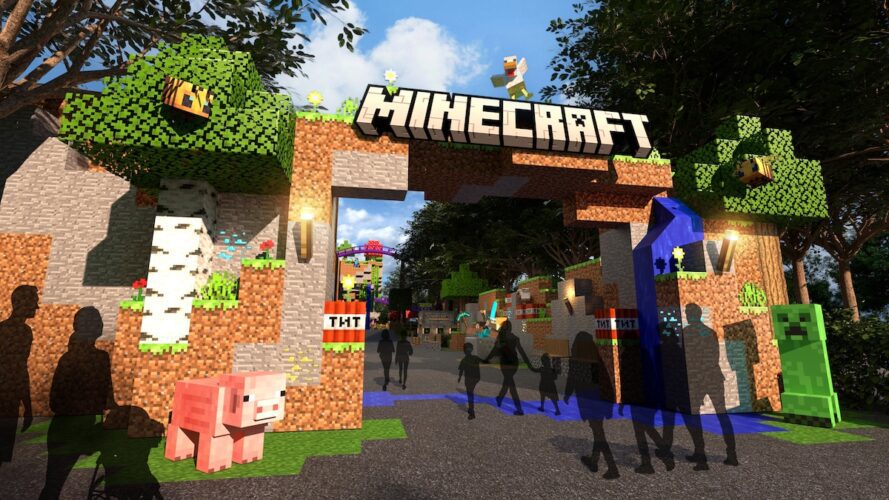 Minecraft theme park space