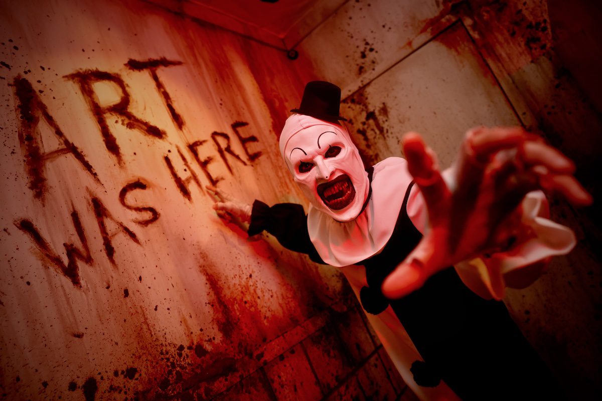 Art the Clown performer at Universal Studios Hollywood Halloween Horror Nights