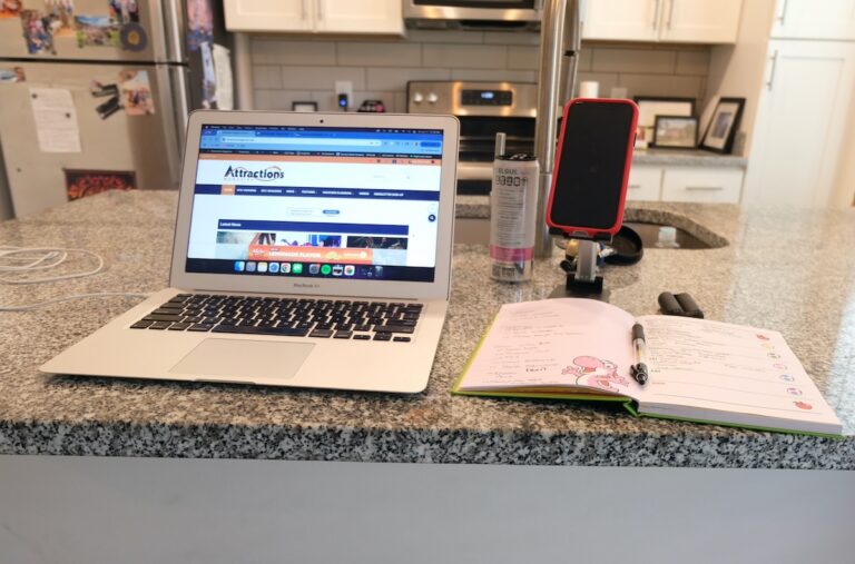 Working from home desk setup - reporter