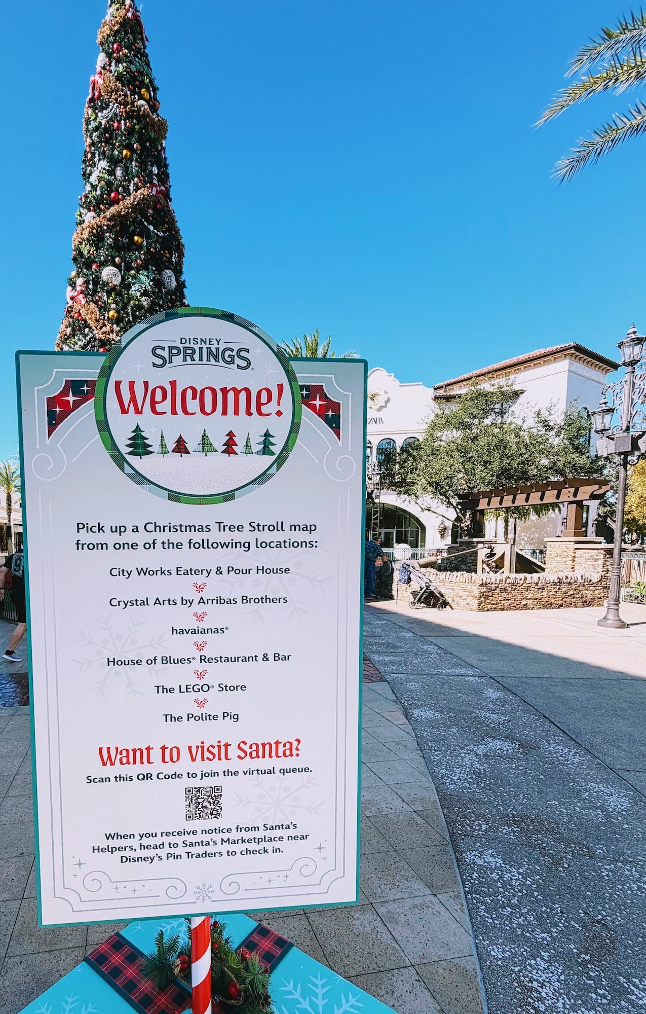 Disney Springs Christmas Tree Stroll