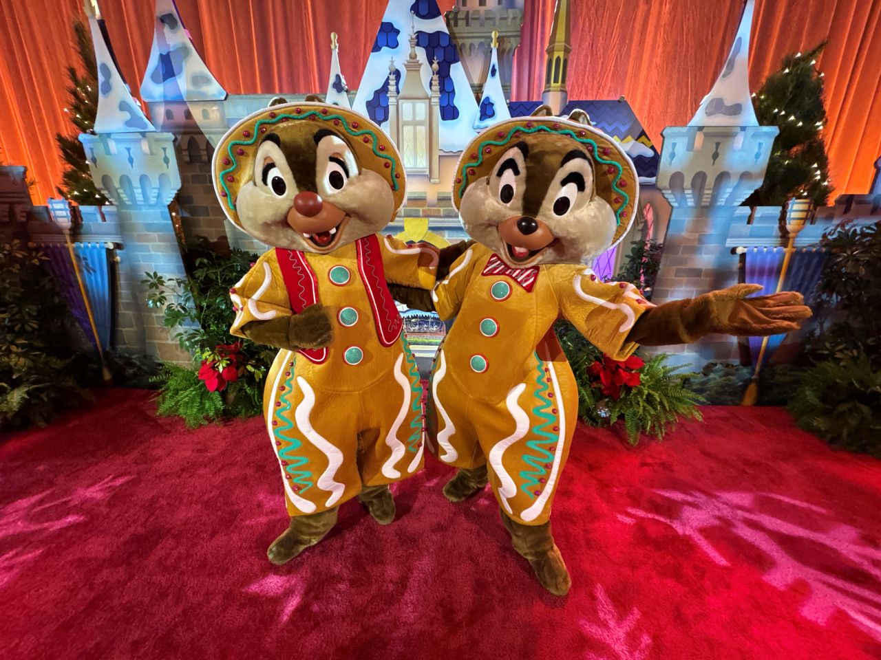 disneyland resort christmas chip and dale