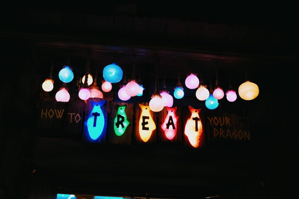 How to Treat Your Dragon signage