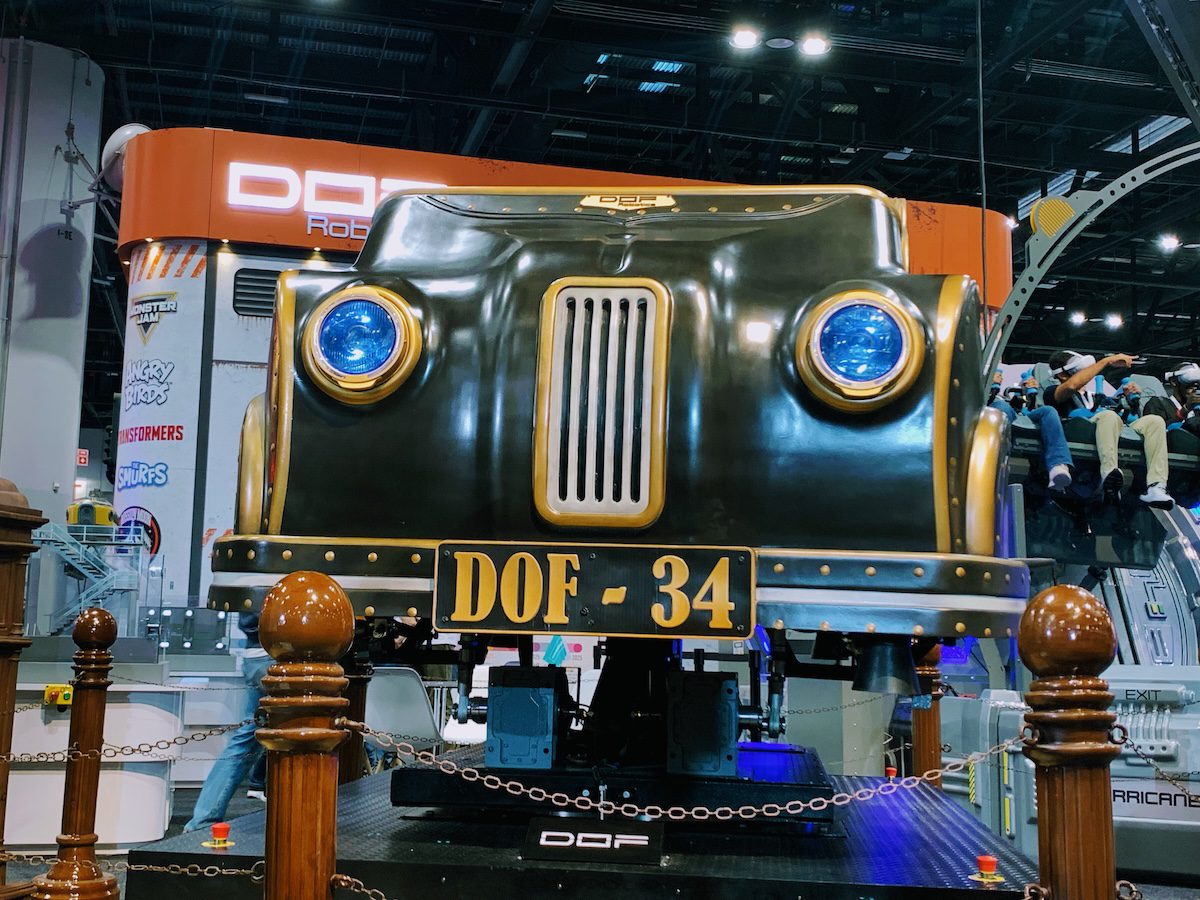IAAPA Expo DOF Robotics dark ride vehicle