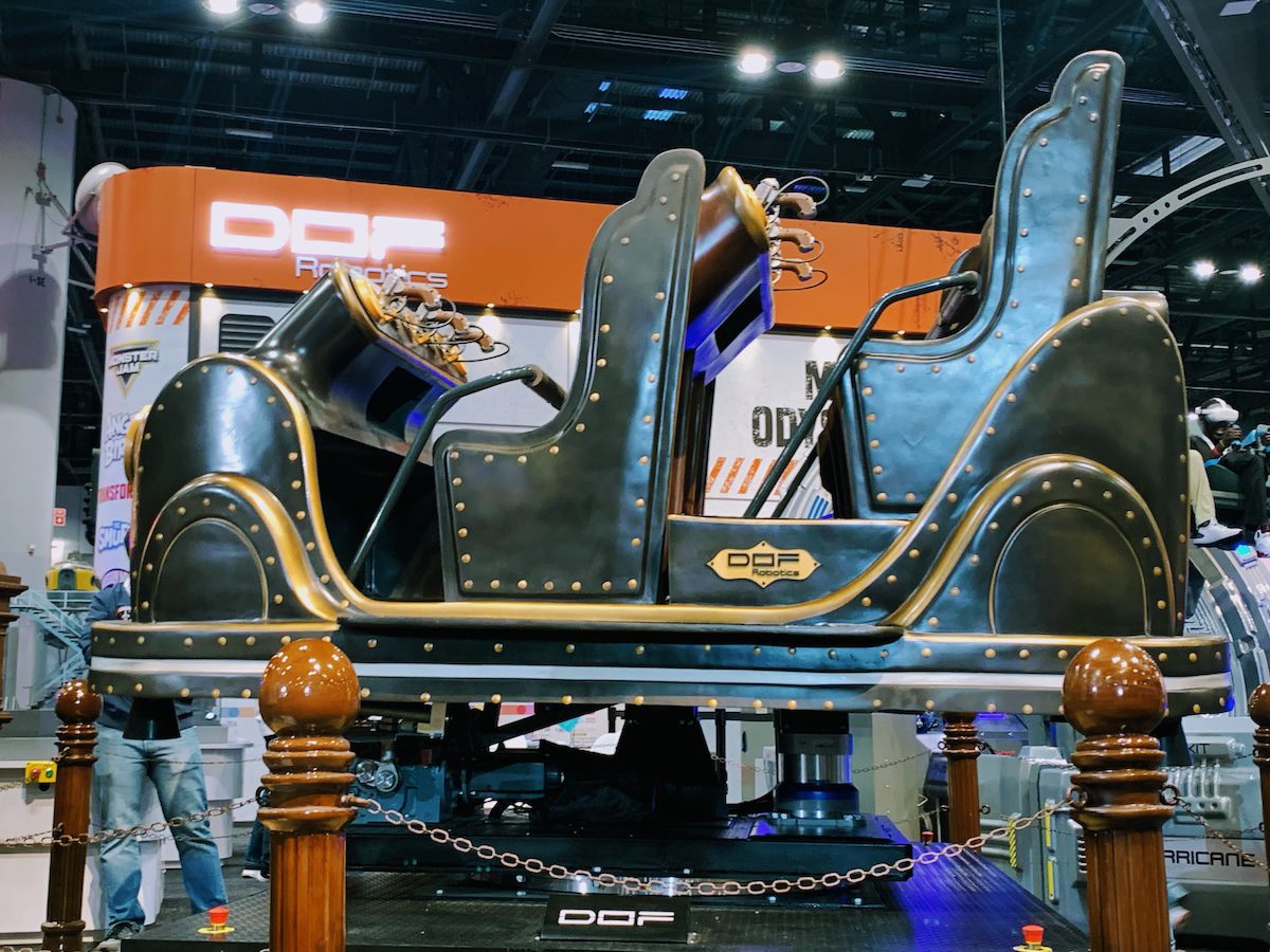 IAAPA Expo DOF Robotics dark ride vehicle