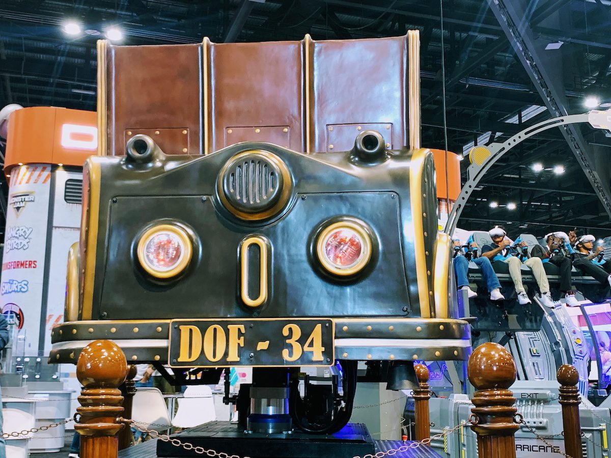 IAAPA Expo DOF Robotics dark ride vehicle