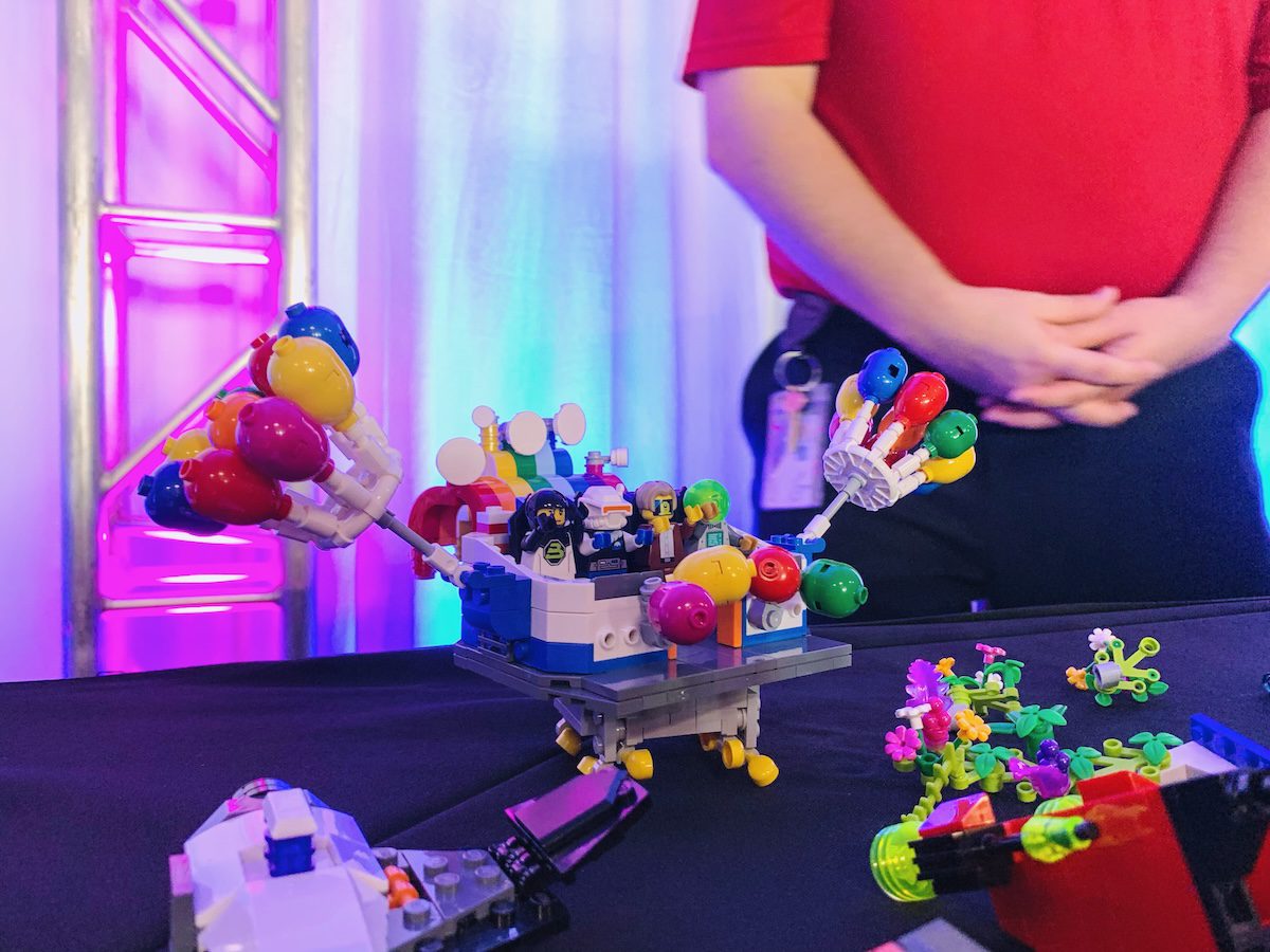 IAAPA Expo Lego Galacticoaster vehicle for Legoland