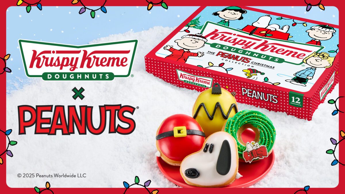 Peanuts Krispy Kreme doughnuts Snoopy and Charlie Brown