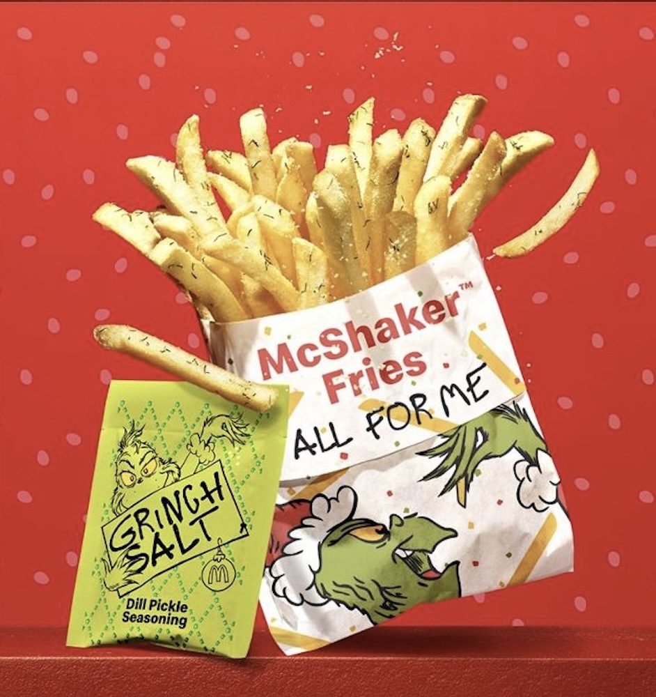 McDonald's Grinch McShaker Fries
