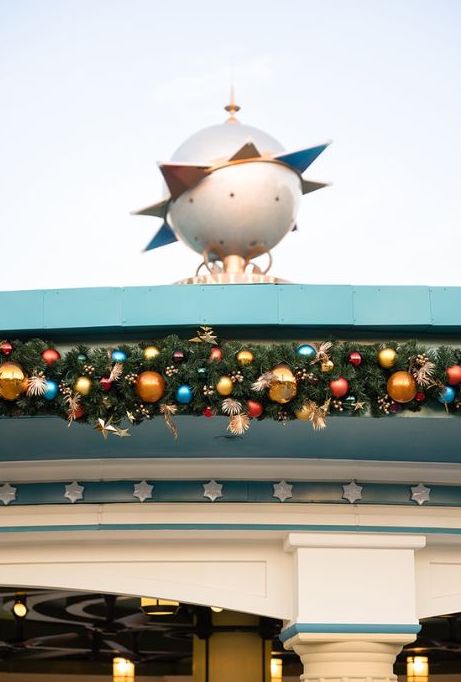 Epic Universe Christmas holiday decor