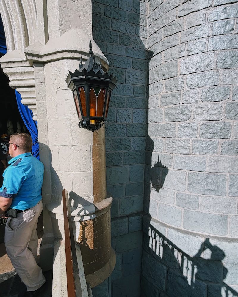 Cinderella Castle repainting 