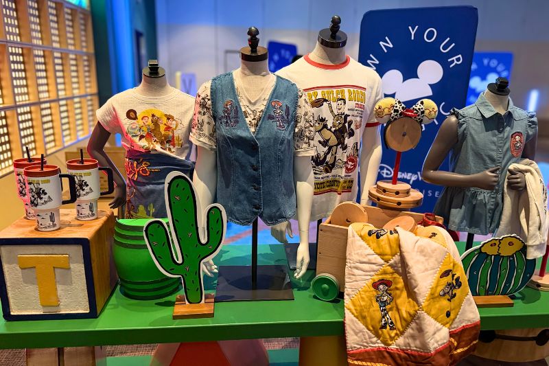 Disney Pixar's Toy Story Western Collection merchandise display