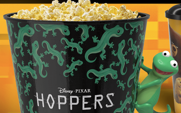 ‘Hoppers’ popcorn buckets & novelties at AMC, Regal, & Cinemark movie theaters