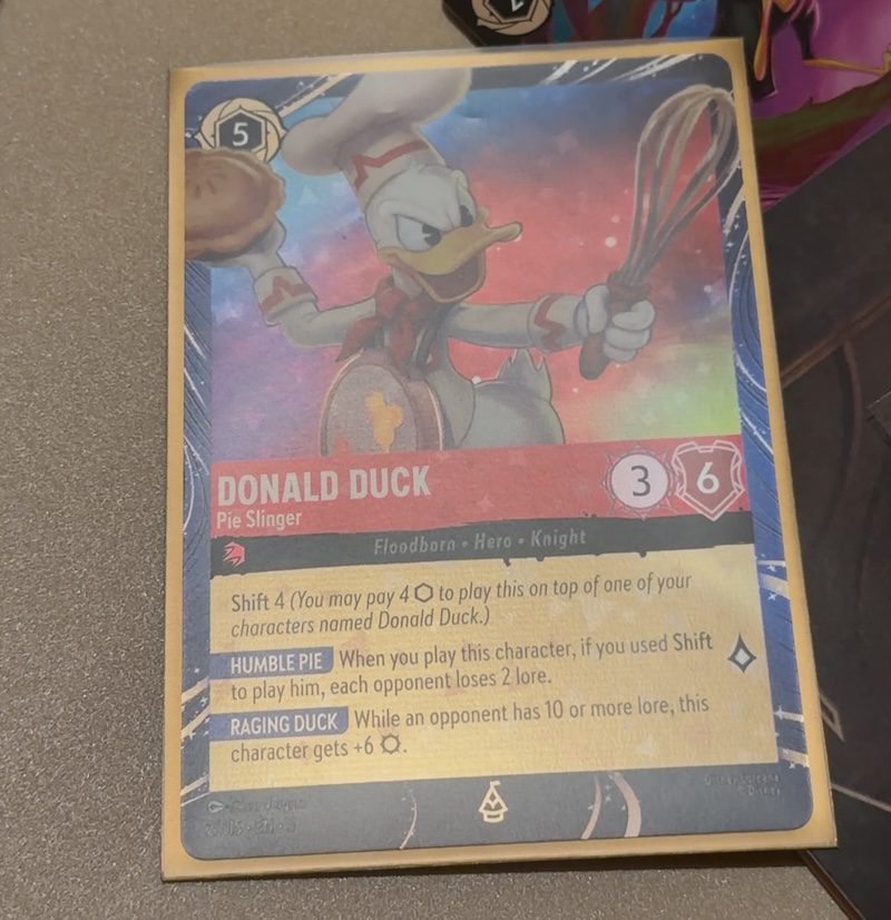 Donal Duck promo card