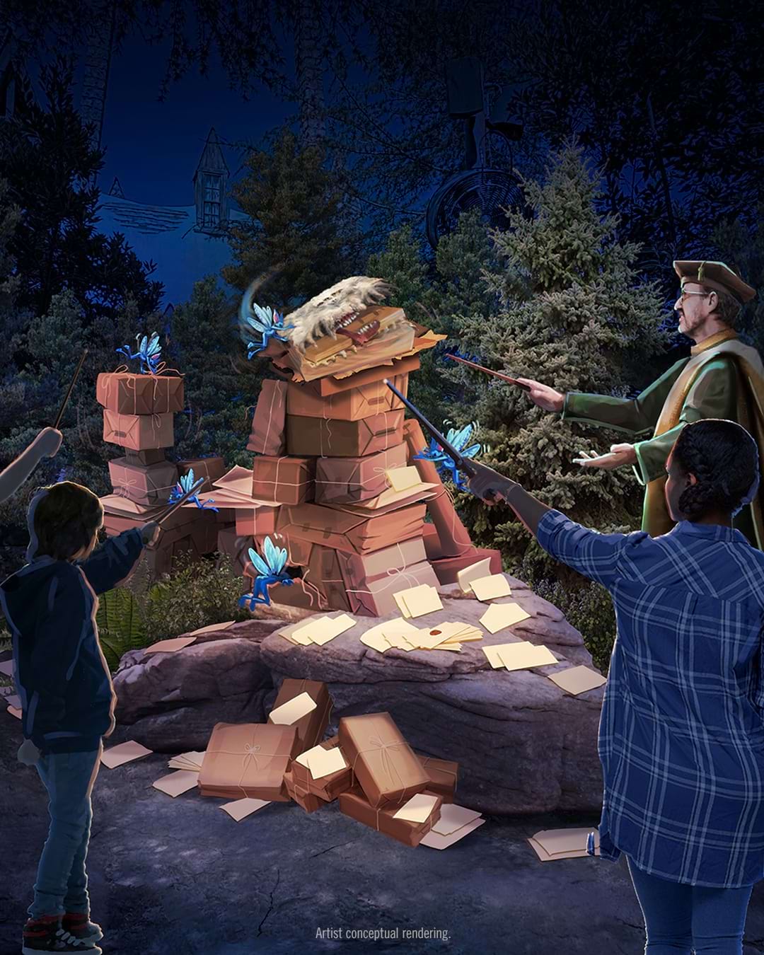 Universal Fest Fest Forbidden Forest Search for the Hippogriff conceptual rendering