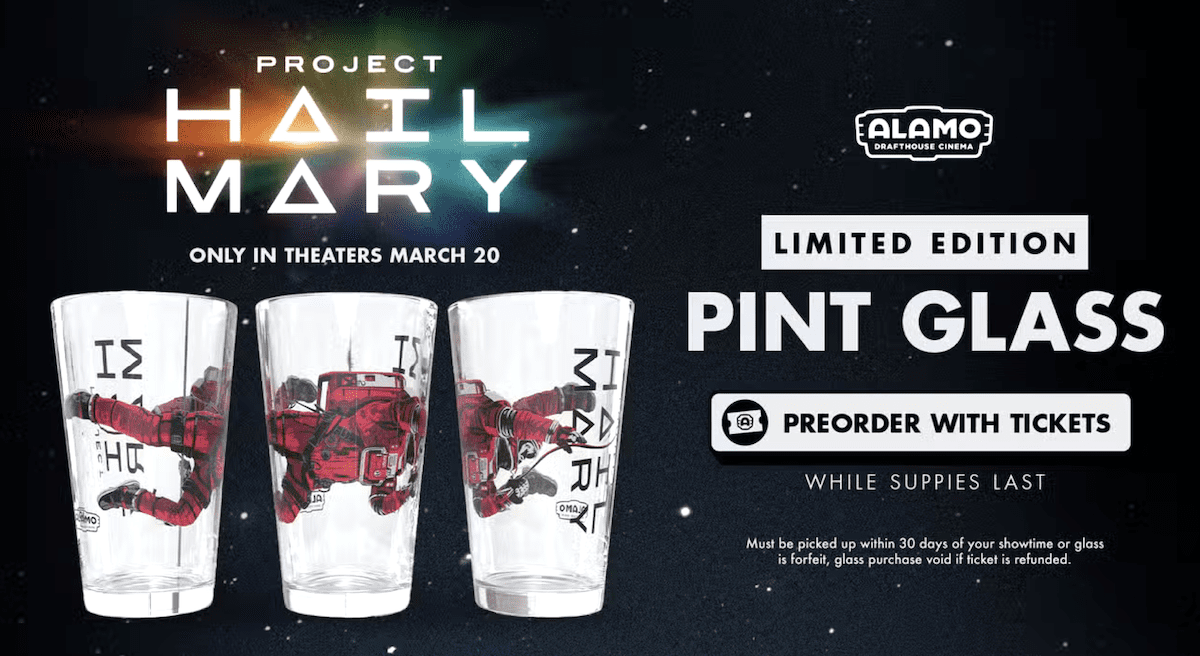 Project Hail Mary movie theatre collectible