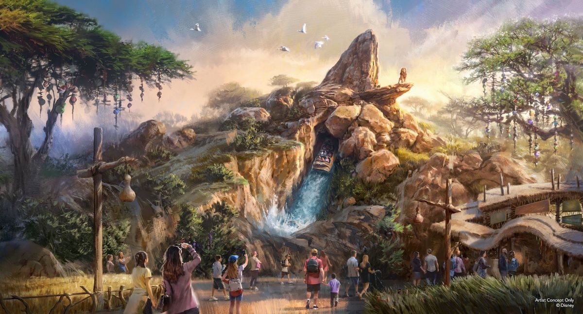 'The Lion King' log flume ride coming to Disney Adventure World - Disneyland Paris. Concept Art. - Photo courtesy of Disney