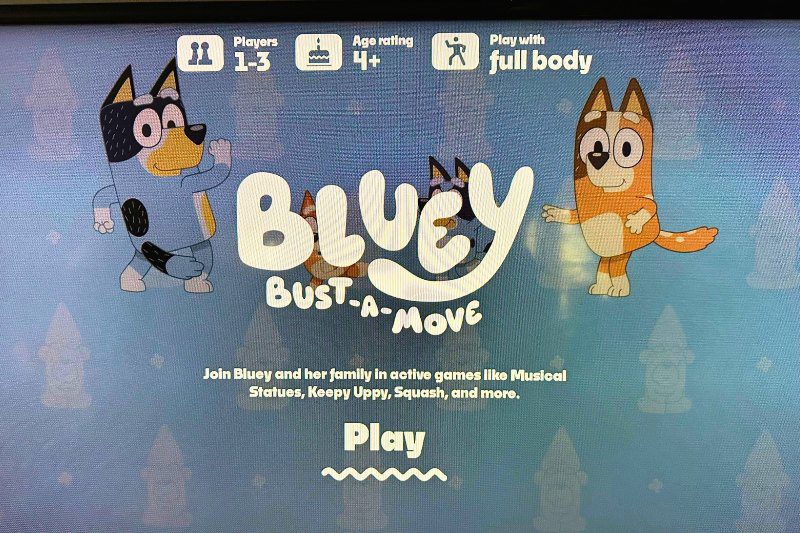 Bluey Bust-A-Move Video Game Nex Playground
