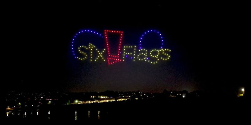 Drone show at Six Flags Great America