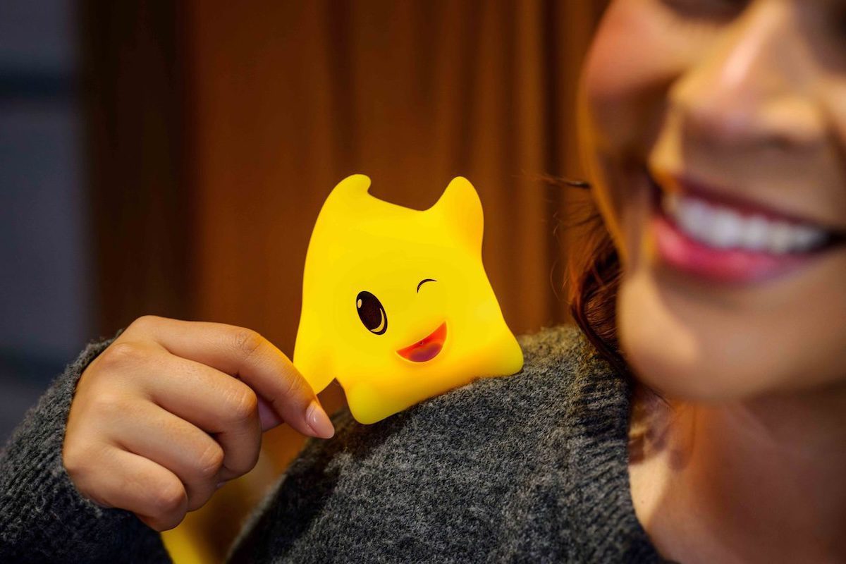 Close-up of a Luma shoulder pal