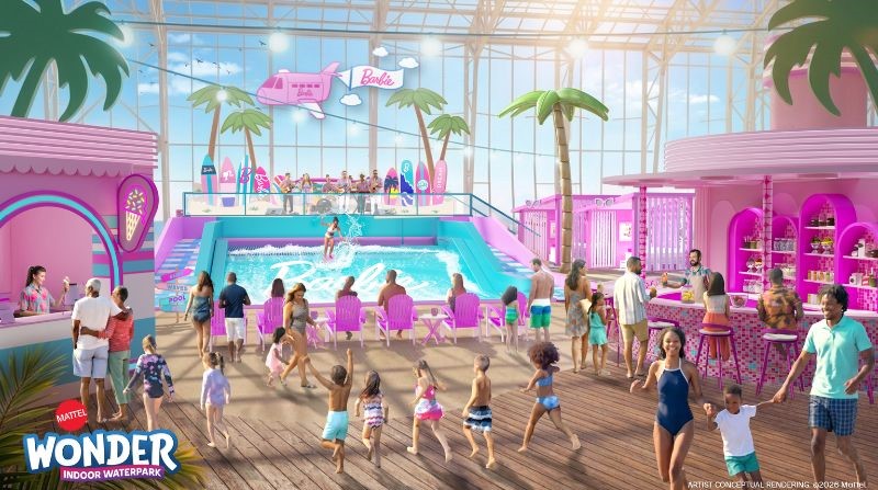 Mattel Wonder Barbie waterslide and bar concept