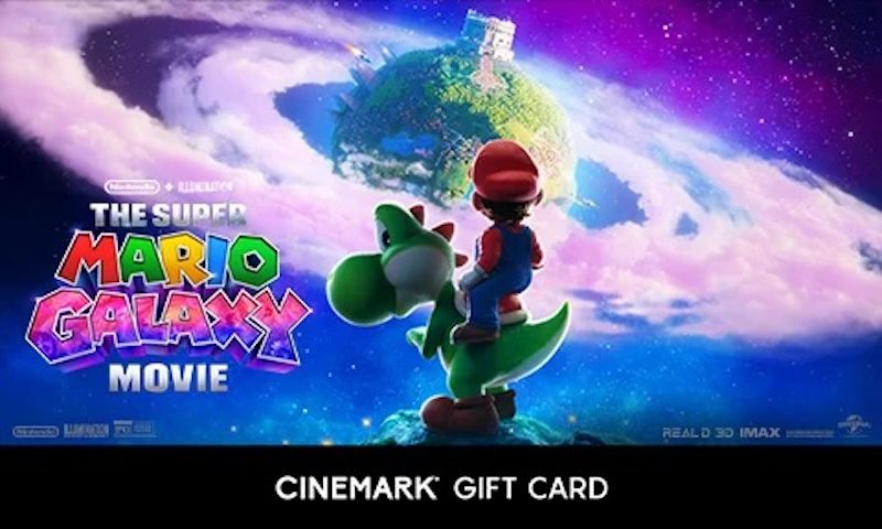 Super Mario Galaxy Movie gift card