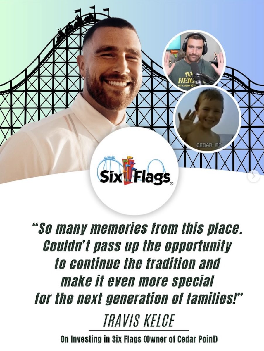 Travis Kelce Six Flags Ambassador