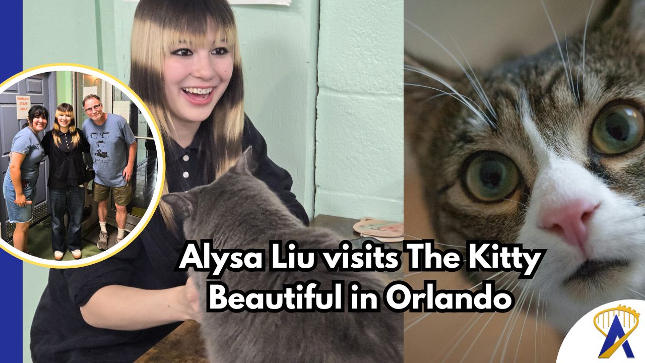 Olympic skating star Alysa Liu visits The Kitty Beautiful while in Orlando for Stars on Ice