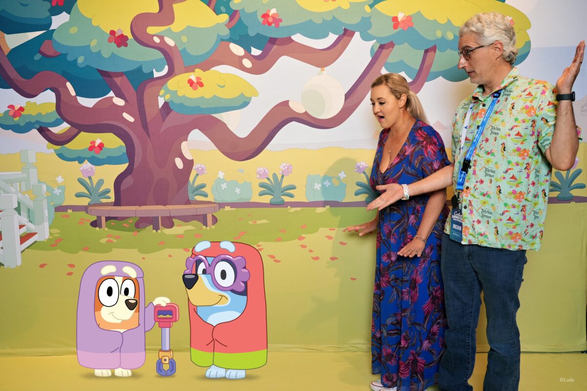 Bluey and Bingo as the Grannies Disney PhotoPass Magic Shot