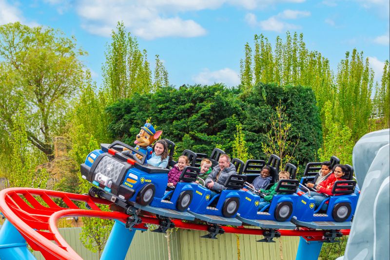 Chase’s Mountain Mission World of Paw Patrol theme park land Chessington 