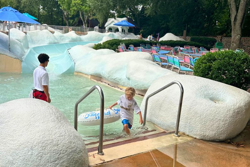 Cool Kid Summer Blizzard Beach tikes area 